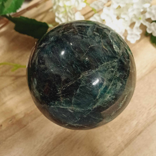 Green Apatite Sphere 001