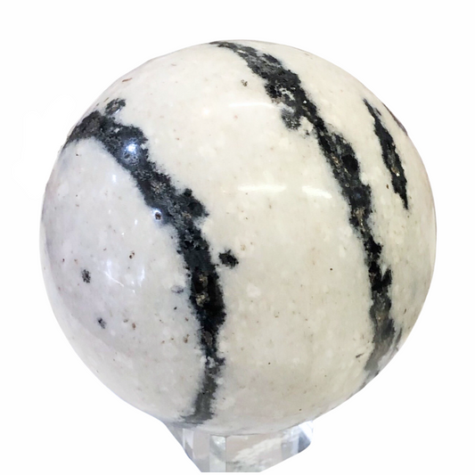 Hematite in Quartz Sphere 001