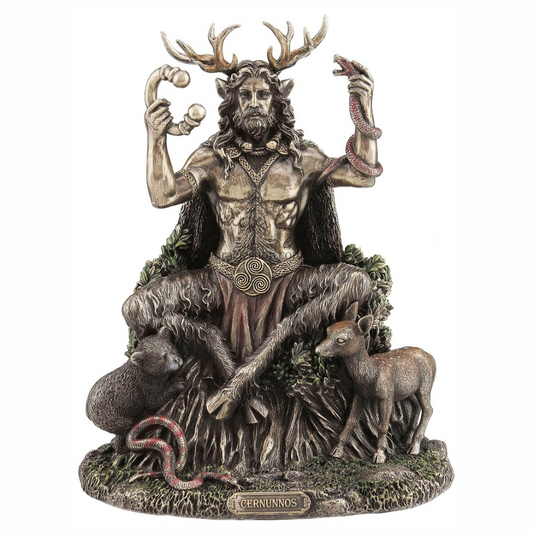 Cernunnos Celtic Horned God of the Forests Bronze Statue