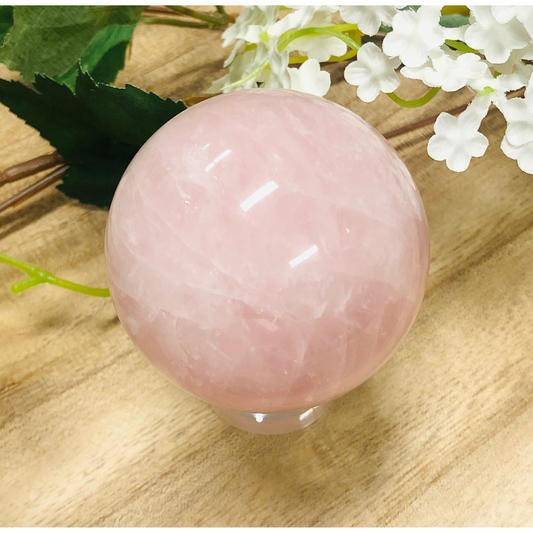 Rose Quartz Crystal Sphere 003