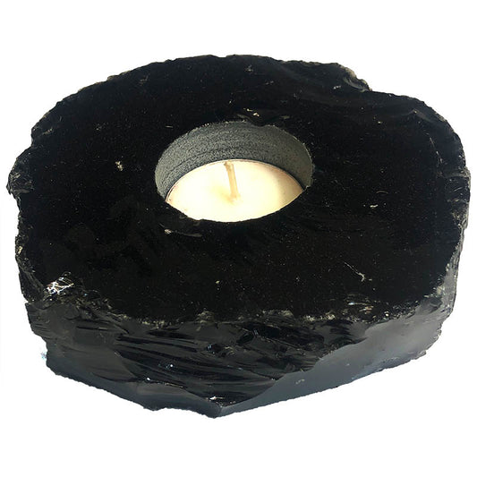 Black Obsidian Tealight Candle Holder
