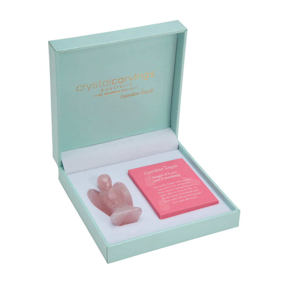 Guardian Angels Gift Boxed - Rose Quartz