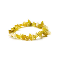 Yellow Opal Crystal Chip Bracelet
