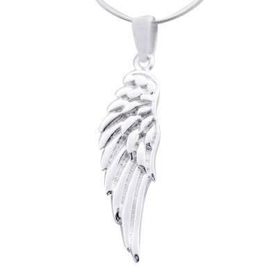 Angel Wing Pendant ~ Silver Shiny