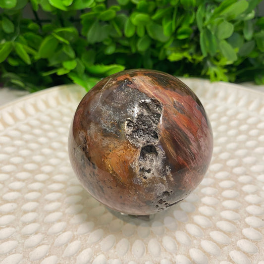 Petrified Wood Sphere 001