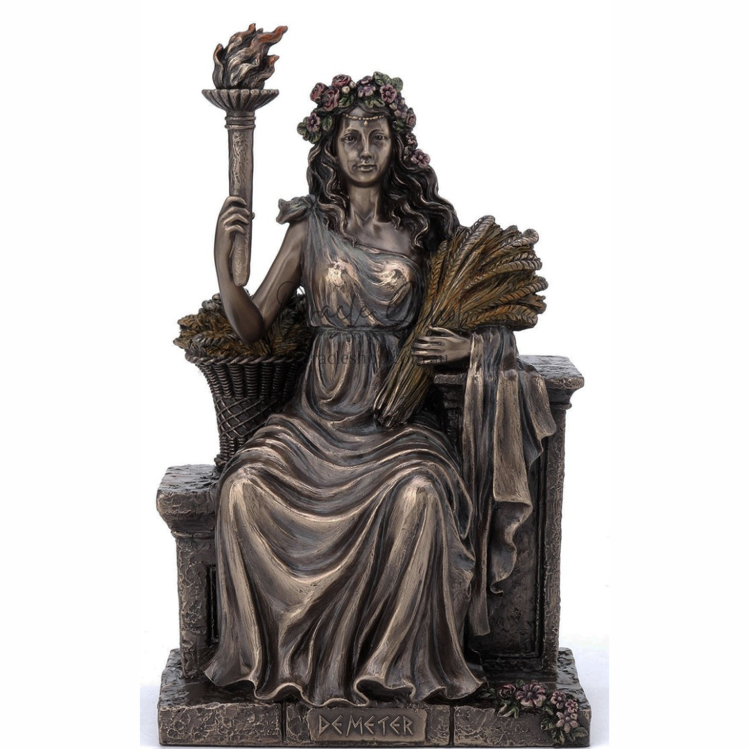 Demeter Goddess Bronze Statue