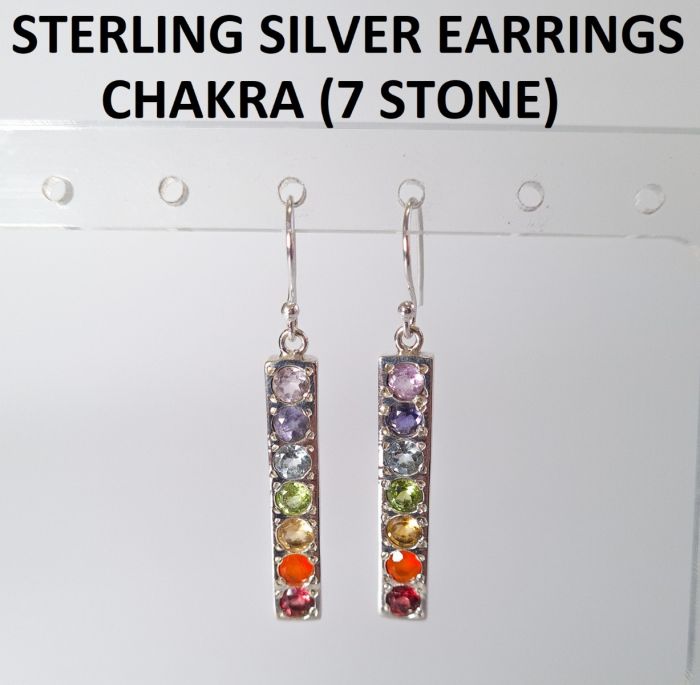 Chakra Silver Earrings