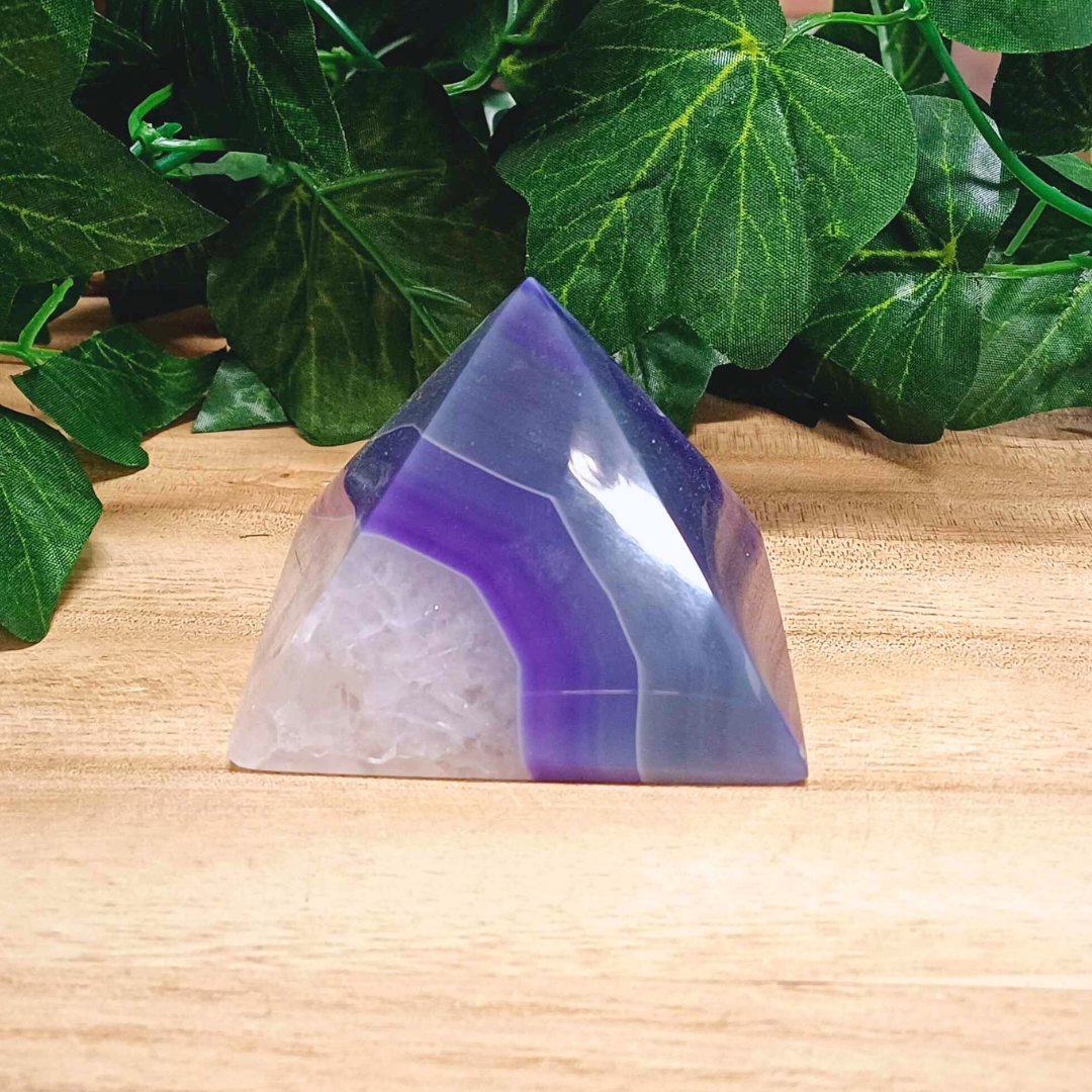 Purple Agate Pyramid 001