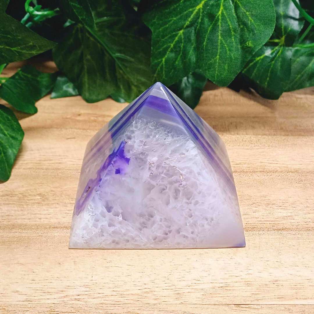 Purple Agate Pyramid 002