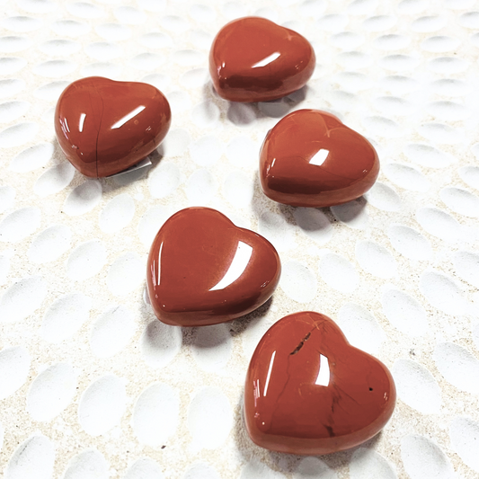 Red Jasper Crystals Puffy Hearts
