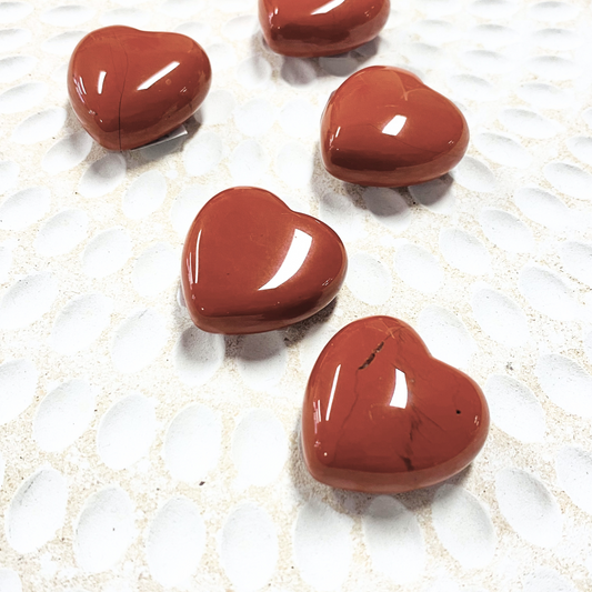 Red Jasper Crystals Puffy Hearts