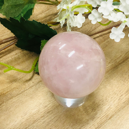 Rose Quartz Crystal Sphere 002