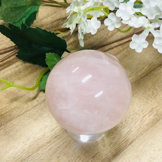 Rose Quartz Crystal Sphere 004