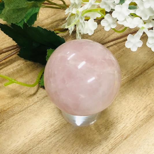 Rose Quartz Crystal Sphere 005