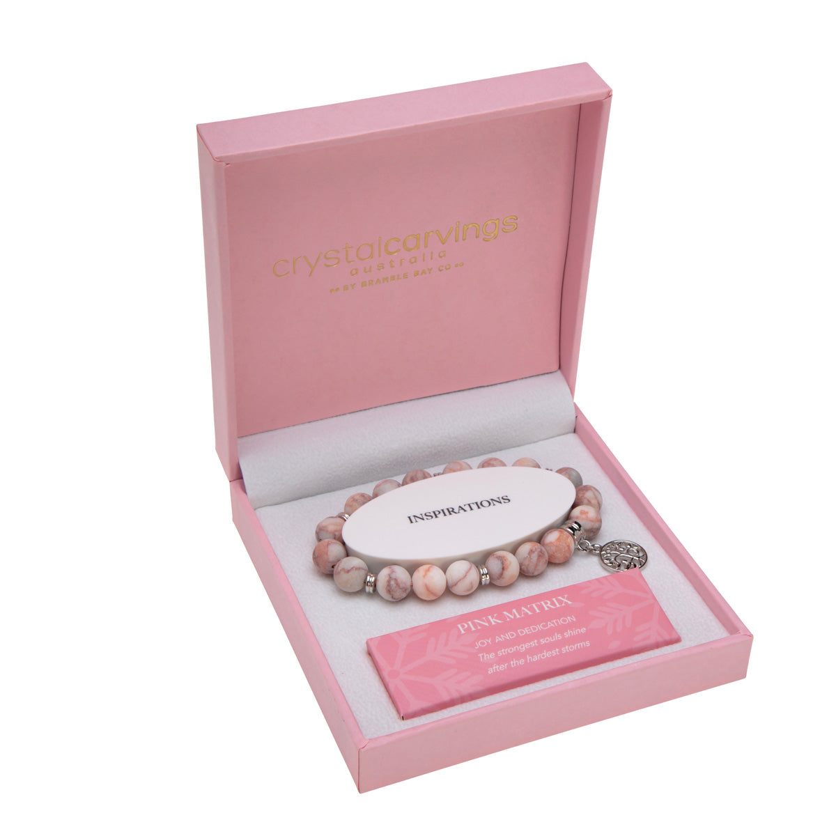 TOL Bead Bracelets Gift Boxed- Pink Matrix