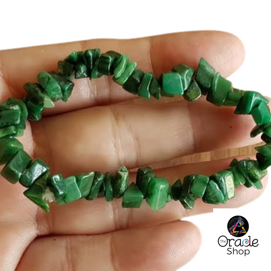 African Jade Chip Bracelets