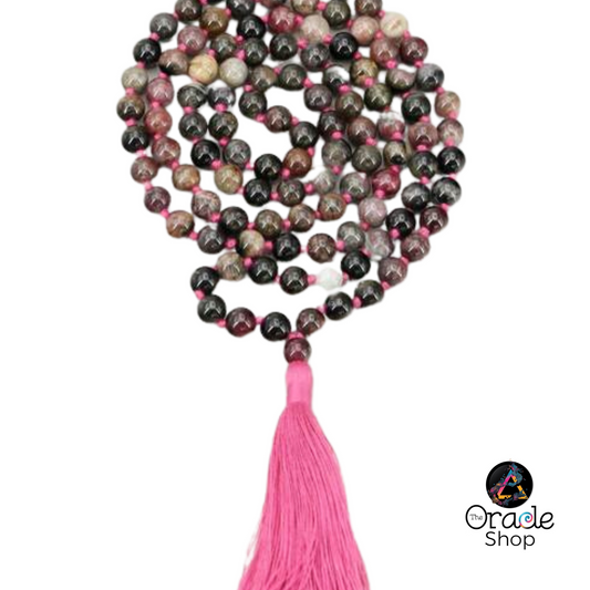 Mala Prayer Bead Crystal Necklace 108 Beads